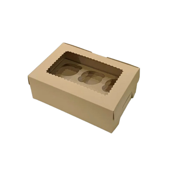 กล่องคัพเค้ก 6หลุม 17x24x8.5 ซม.