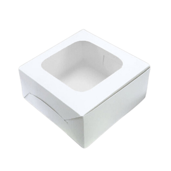 กล่องแฮนเมดเค้ก 3 ปอนด์ เจาะ พลาสติกใส ทรงสูง 10.5 x 10.5 x 3.75 นิ้ว