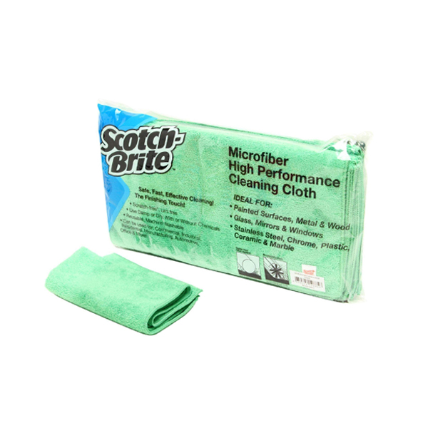 3M Scotch Brite ผ้าไมโครไฟเบอร์ 40 x 40 ซม. - สีเขียว